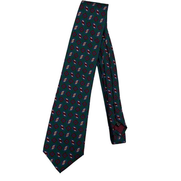 Mens Vintage Jos A Banks Premier Collection Silk Tie - Picture 3 of 7
